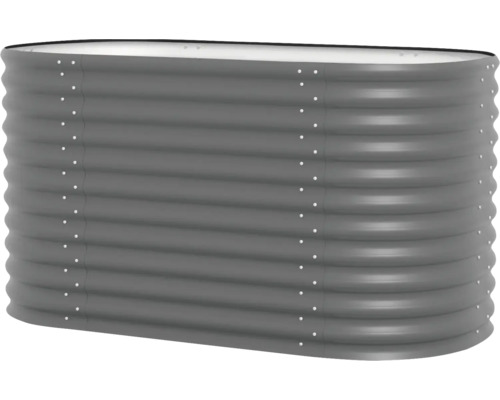 Vyvýšený záhon z vlnitého kovu