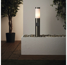 Stĺpové osvetlenie Brilliant Chorus IP44 E27 20 W nerezová oceľ