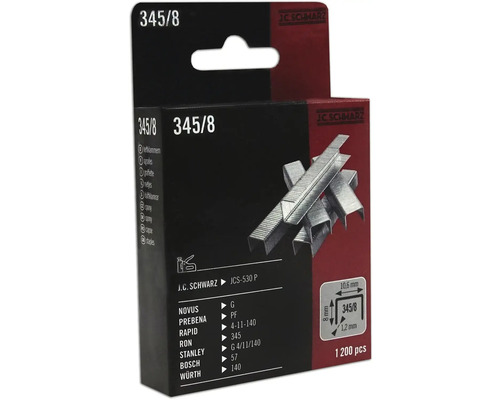 Sponky J.C. Schwarz 345/8, 1200 kusov