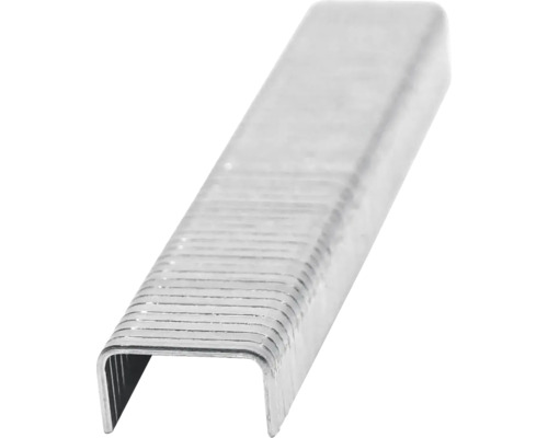 Detailný pohľad na rad sponiek pre zošívačku.