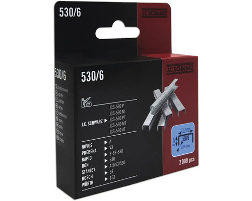 Sponky J C Schwarz typ 530/6, 2000 kusov