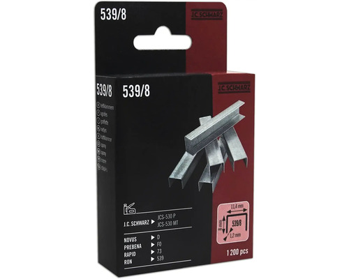 Sponky J.C. Schwarz typ 539/8, 1200 kusov