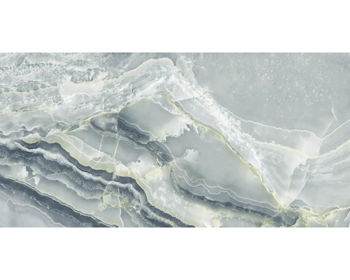 Dlažba imitácia mramoru Rembo Onyx Aqua Carving 60x120 cm Vzor dlaždíc s mramorovým vzhľadom