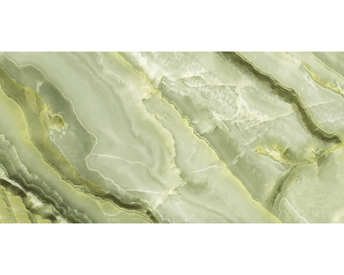 Dlažba imitácia mramoru Rembo Onyx Green Carving 60x120 cm Dekoračná obkladačka so štruktúrou mramoru