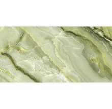 Zelená ónyxová mramorová dlaždica s prirodzenou kresbou