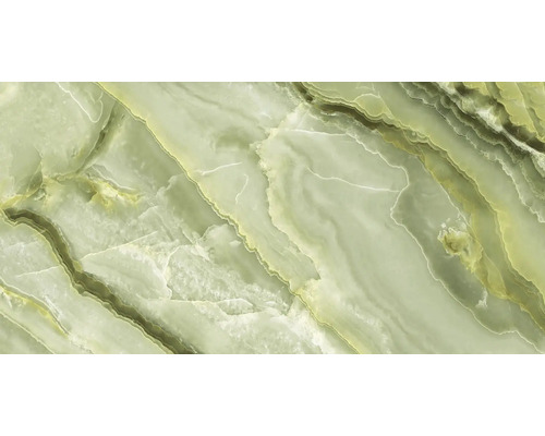 Zelená ónyxová mramorová dlaždica s prirodzenou kresbou