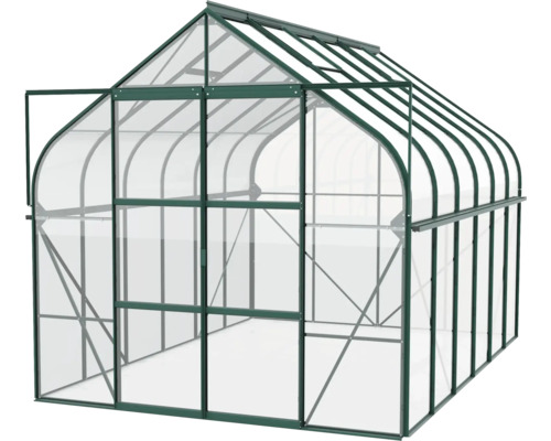 Skleník s hliníkovým rámom a polykarbonátovými doskami