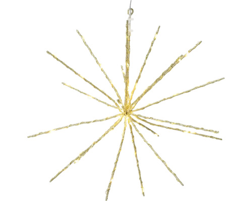Dekoratívna hviezda s osvetlením na zavesenie