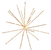 Svietidlo v tvare hviezdy s filigránskymi vláknami pre dekoratívne osvetlenie