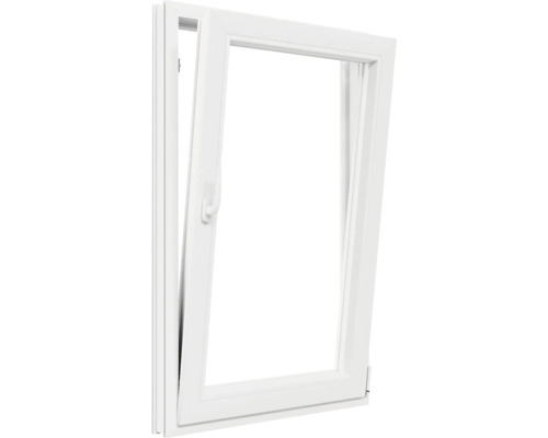 Plastové okno vyklopené na vetranie