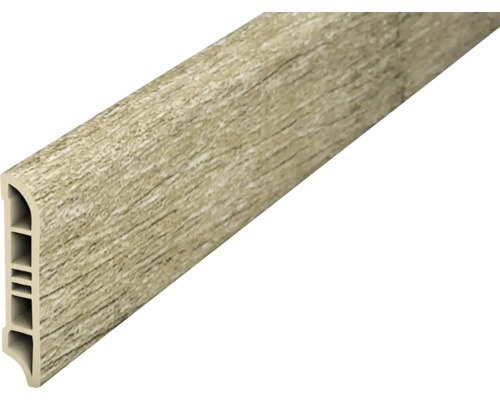 Soklová lišta Cellpro Dub hrdzavo hnedý 240 x 6 cm hr. 1,2 cm Plastová podlahová lišta s dreveným vzhľadom