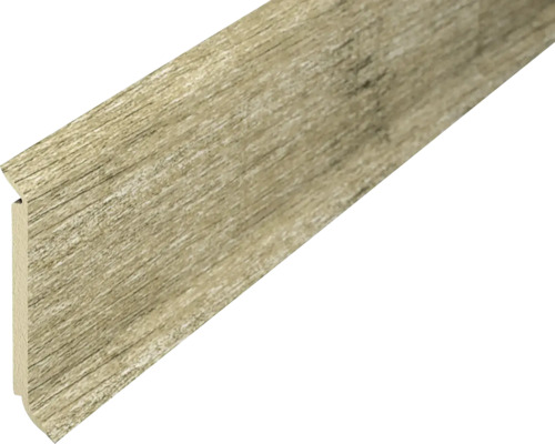 Soklová lišta Oak rusty Dub hrdzavo hnedý 2500 x 60 mm hr. 15 mm Drevená podlahová lišta s kresbou dreva