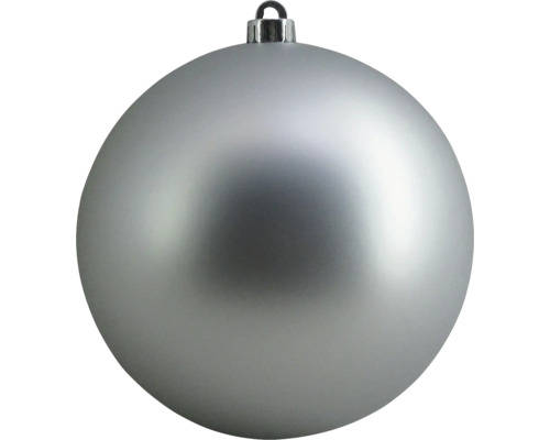 Vianočná ozdoba plastová guľa Lafiora Ø 25 cm lesklá matná Strieborná vianočná guľa