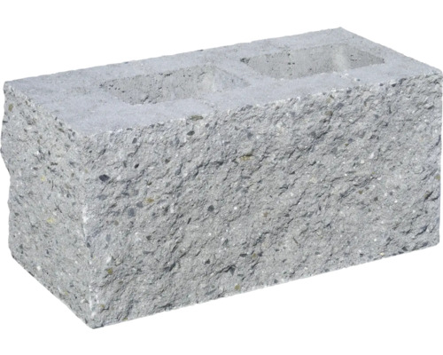 Plotová tvarovka Face Block 39,5 x 20 x 19 cm prírodná Murovací tvárnica z betónu