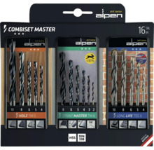 Alpen Combiset Master 16-dielna súprava vrtákov