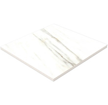 Dlažba Obklad imitácia mramoru LUCCA Bianco Gold lesklá 120x120 cm