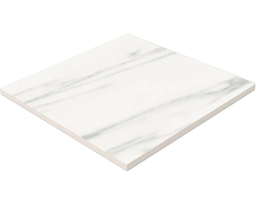 Biela podlahová dlaždica s mramorovým vzhľadom