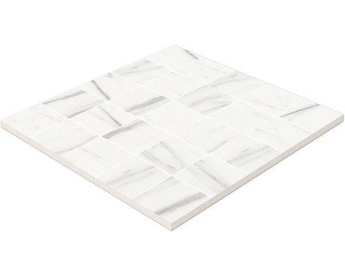 Keramická mozaiková dlaždica so vzhľadom pletiva