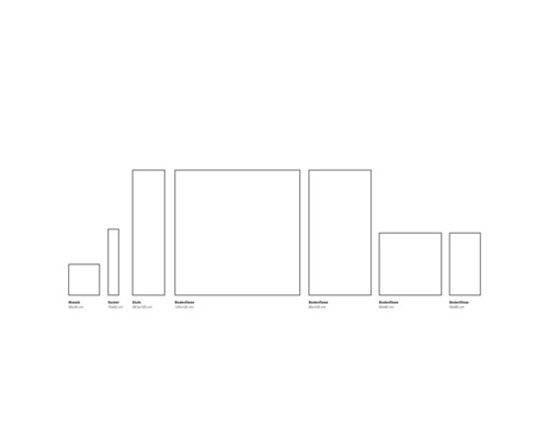 Rôzne veľkosti dlaždíc pre mozaiku, sokel a obklady