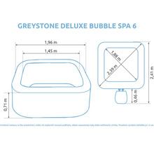Nafukovacia vírivka Marimex Greystone Deluxe Bubble Spa 6