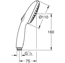 Ručná sprcha GROHE 110 x 110 mm chróm 26948001