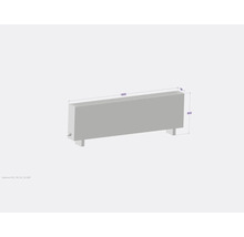 Doskový radiátor s rozmermi 1800 x 600 x 180 mm