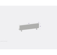 Obrázok radiátora s rozmermi 1400 x 400 x 80 mm.
