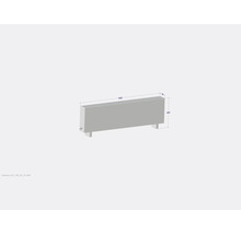 Radiátor s rozmermi 1800 x 600 x 180 mm