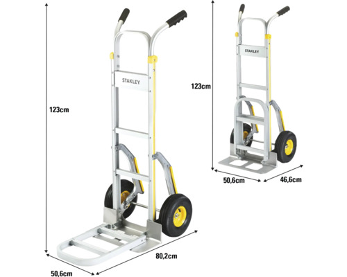 Vozík Stanley s rozmermi.