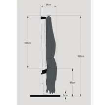 Diagram skrine s rozmermi