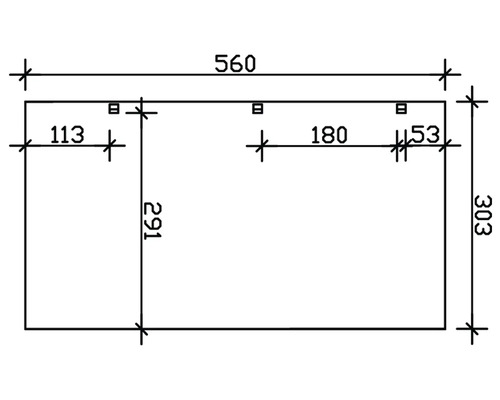 Technický výkres s rozmermi