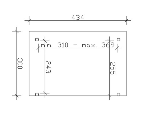 Technický výkres s rozmermi