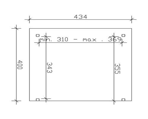 Technický nákres s rozmermi
