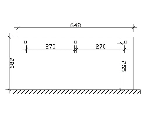 Technický nákres s rozmermi