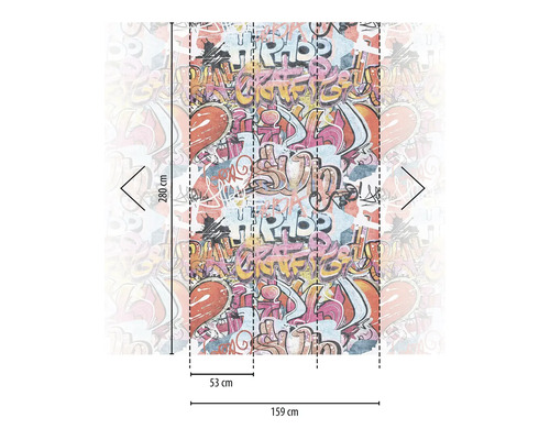 Fototapeta s graffiti motívom a rozmermi