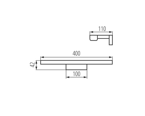 Technický nákres s rozmermi