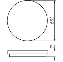 LED vonkajšie stropné svietidlo Kanlux 38790 BENO 12-18W CCT-O-SEG IP65 12-18 W 3000-3500-4000 K farba grafit so senzorom pohybu