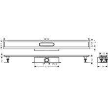 Sprchový žľab Hansgrohe uBox universal 1200 mm plast 56027180