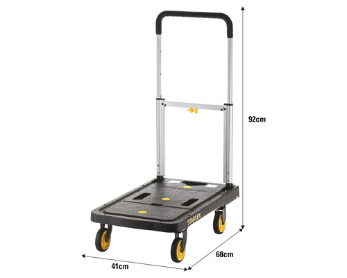 Transportný vozík Stanley s rozmermi 92 x 68 x 41 cm.