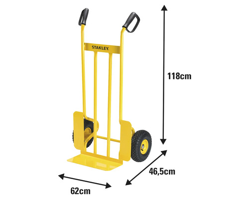 Žltý rudel s rozmermi 118 cm na výšku, 62 cm na šírku a 46,5 cm do hĺbky