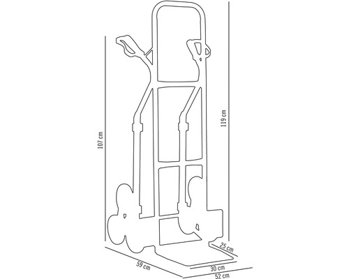 Rozmery schodiskového vozíka