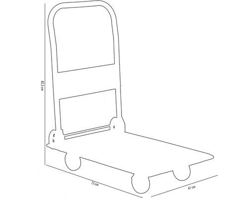 Obrázok rudla s rozmermi 82,5 cm výška, 73 cm dĺžka a 47 cm šírka.