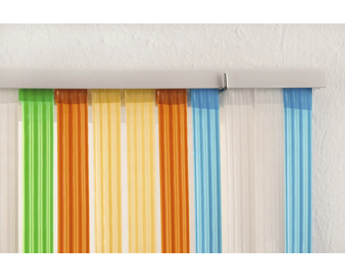 Záclona so slučkovým závesom v rôznych farbách