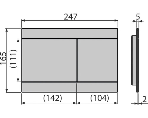 Technický nákres s rozmermi
