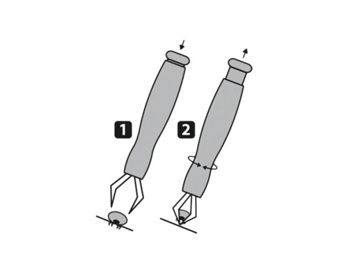 Návod na odstránenie kliešťa pomocou odstraňovača kliešťov