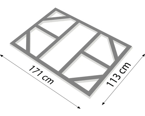 Dekoratívny rám, 171 cm x 113 cm, na dekoráciu stien