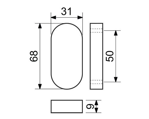 Technický výkres s rozmermi