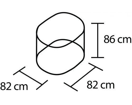 Rozmery odkladacieho stolíka: výška 86 cm a šírka 82 cm