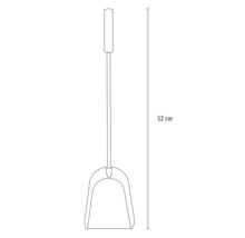 Lopatka na smeti, výška 52 cm