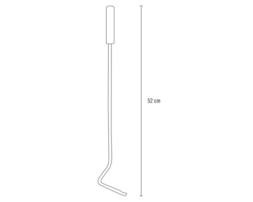 Krbový hák s dĺžkou 52 centimetrov